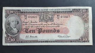 Australian predecimal banknotes 1954-1966