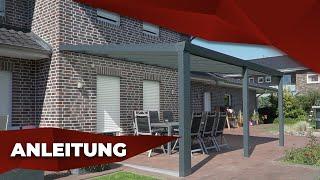 So einfach montierst du eine Terrassenüberdachung aus Aluminium