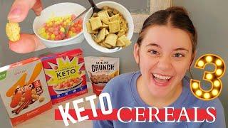 BEST KETO CEREAL?! 3 Keto Breakfast Cereals Tasted & Reviewed