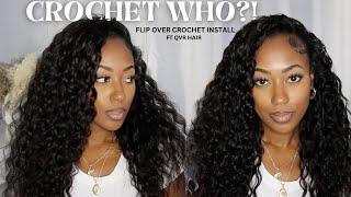 Flip Over Install, But Let's Make It Human Hair CROCHET?!  ft. QVR Hair