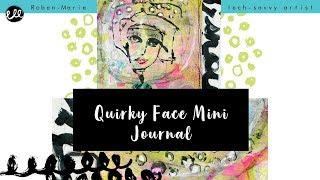 Quirky Face Mini Journal Tutorial