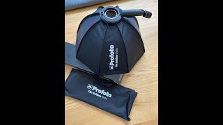 Profoto Clic Softbox Octa unboxing & shaking test