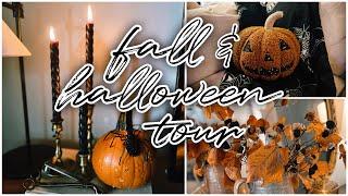 Fall & Halloween Home Decor Tour! Simple decor ideas | ft. my outdoor displays too!