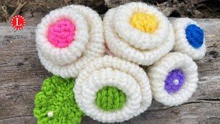 LOOM KNIT Flowers 12-Peg Flower Loom and 24-Peg Small Round SUPER EASY