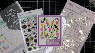 LDRS Creative "Calligraphy Alphabet" Masks & Layering Flower Stamps Bundle Review Tutorial!