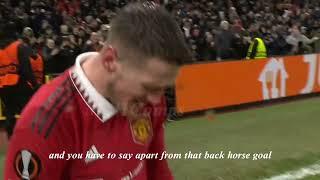 Weghorst Cry After Scoring First European Goal For Manchester united