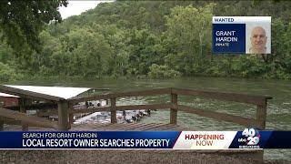 North Arkansas resort owner searches property for missing inmate Grant Hardin