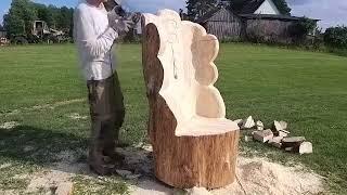 The production process of a luxury wooden throne