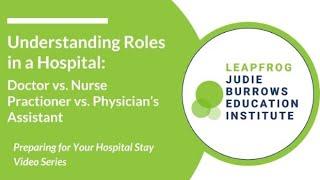 Understanding Roles in a Hospital: Doctor vs. Nurse Practioner vs. Physician’s Assistant