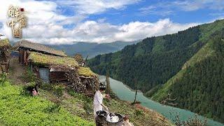 On the shore of the Lancang River, women often look in the mountains to look for matters.