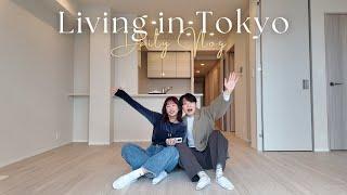 東京生活vlog｜與新家的初次見面、銀座平價小吃咖啡廳、光療DIY、休假日常穿搭｜水瓶小姐