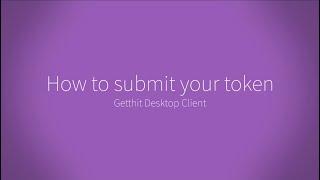 www.getthitcom - How to submit your token on GettHit Exchanger Desktop Client