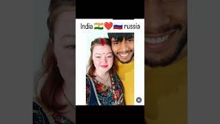 Indian ️  Russian couple #internationalcouple #russia