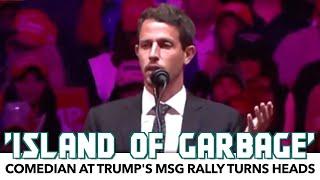 Comedian's "Garbage" Joke At Trump’s MSG Rally Turns Heads