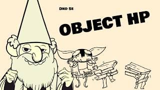 How much HP do objects have in d&d?