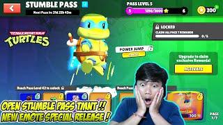 NEW EMOTE RELEASE IN NEW STUMBLE PASS TNMT !! LETSGOO PARTY STUMBLE GUYS !! Live Stumble Guys