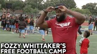 Fozzy Whittaker hosts annual football camp in Pearland