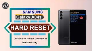 Samsung Galaxy A04S Hard Reset |  Samsung A04s (SM-A047F) Factory Reset |