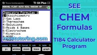 Your TI-84 Chemistry Formula Program | Ace Your Chem Exams in Record Time! #chemistry #ti84programs