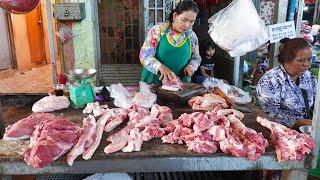 Morning Market Scenes, Rural Fresh Food Market Scenes, Asian Market Places