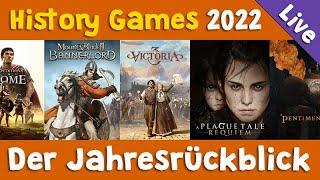 Die History Games 2022 - Jahresrückblick & Top 43 Liste (Livestream-Aufzeichnung)