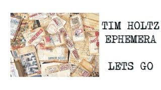 How I Make **VINTAGE EPHEMERA** using TIM HOLTZ Chapter 3 & Sizzix Dies