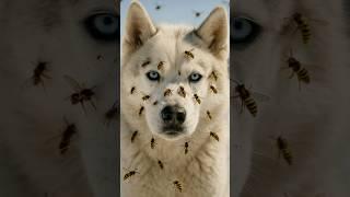 A Brave Husky Survives a Wasp Attack in the Himalayas | Unbelievable Rescue #ytshorts #siberianhusky