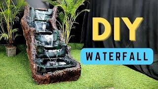 Multi-Step Waterfall Fountain | DIY Water Fountain | RusticKraft