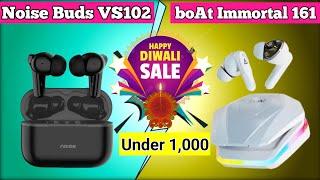 BoAt Immortal 161 VS Noise Vs102 Airdopes Comparison Best Wireless Earbuds Under 1000