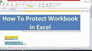 How To Protect Workbook in Excel