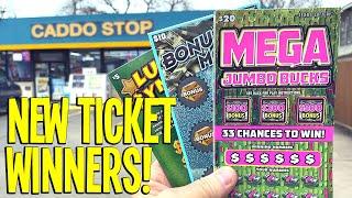 NEW TICKET WINNERS! 5X $20 Mega Jumbo Bucks