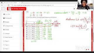 Foundation Maths - mean, median and mode for ungrouped and grouped data