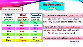 The Pronouns الضمائر