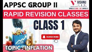 APPSC Group 2: Rapid Revision Class | Topic: Inflation | Vishnu IAS Academy #inflation #economy