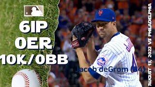 Jacob deGrom 10K game | Aug 12, 2022 | MLB highlights