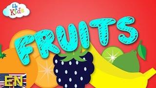 Learning Fruits for children and toddlers. 4Kids Food Learning video with fruits