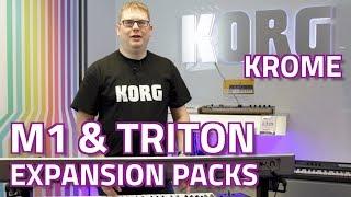 Korg M1 & Triton Expansion Packs for Krome - EXCLUSIVE NEW SOUNDS! Overview & Demo with Luke Edwards