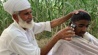 ASMR Fast Hair Cutting & Shaving With Old Barber