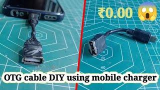 Micro USB,OTG cable. ...DIY using mobile charger