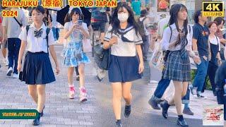 4k hdr japan travel 2024 | Walk in Harajuku（原宿）Tokyo Japan |  Relaxing Natural City ambience