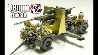 German 88mm Gun Flak 36, Border Model 1/35 The Build