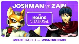 Nounsvitational 2024: Joshman (Fox) vs Zain (Marth) | SSBM Melee Winners Semis