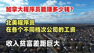 加拿大程序员能赚多少钱？北美程序员在各个不同档次公司的工资，收入贫富差距巨大