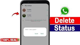 How To Delete Whatsapp Status | Whatsapp Status Delete Kaise Kare