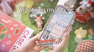 what's on my iphone 16 pro max customizing my iphone for christmas ️ GIVEAWAY  ft. CaseBang