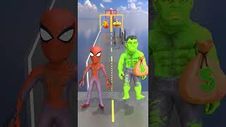 BEST CLEAN RUN Challenge - Spider Man vs Hulk! Who Will You Help? #gta