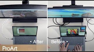 Simplify Your Workspace- ProArt Display USB-C Monitor Series