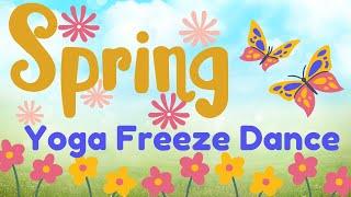 Spring Yoga Freeze Dance | Brain Break | GoNoodle inspired | PE Warm Up Game