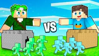 CASTELO DE BATALHA DE BONECOS DE MASSINHA NO MINECRAFT!! (Clay Soldiers)