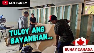 TULOY ANG BAYANIHAN: Malapit na matapos ang basement #buhaycanada   #canadavlogs